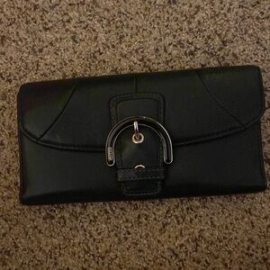 Y2k Black Coach Leather Wallet